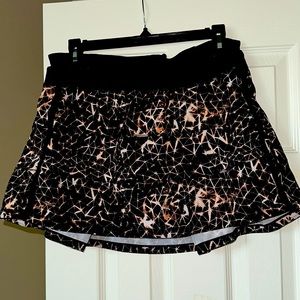 Multi-print Lululemon running skirt